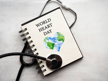 Mutlu Dünya Kalp Günü. Güzel kart. Yakın plan.,