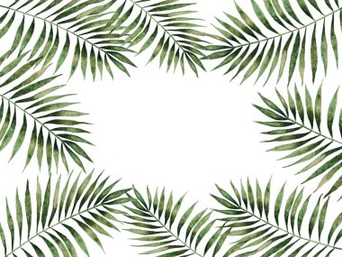 Boyalı bitkilerin olduğu parlak bir resim. Yakın çekim, yukarıdan görüş, insan yok. Suluboya boya