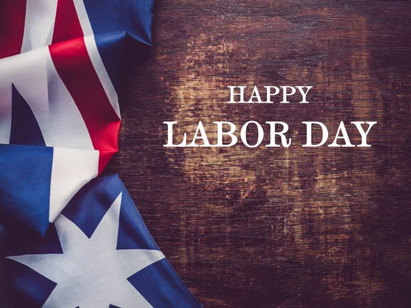 Happy Labor Day Beautiful Greeting Card Close View National Holiday — Stock Photo, Image