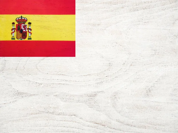 Flag Spain Beautiful Greeting Card Close View National Holiday Concept — Stock Photo, Image