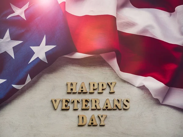 Happy Veterans Day Beautiful Greeting Card Close View National Holiday — Stock Photo, Image