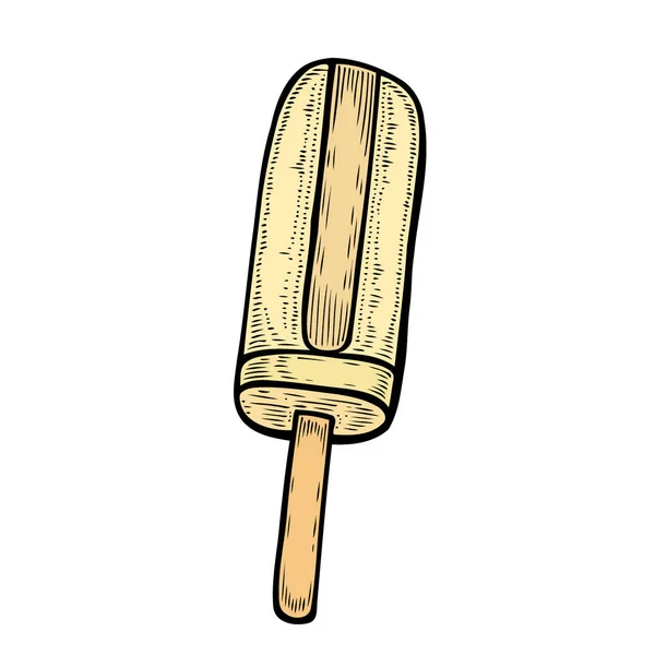 Ручное Рисование Мороженого Стиле Ретро — стоковый вектор