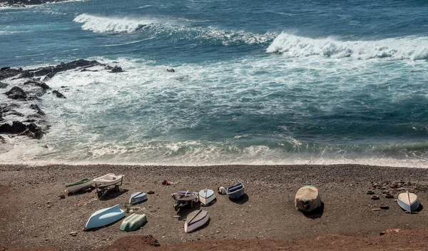 Paesaggio Dell Isola Lanzarote Golfo Febbraio 2018 — Foto Stock