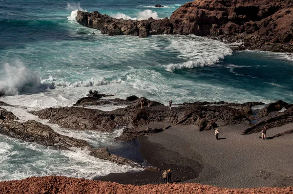 Paisaje Isla Lanzarote Golfo Febrero 2018 —  Fotos de Stock