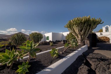 Cesar Manrique House-Müzesi. Lanzarote Adası Kanarya Adaları 18 Şubat 2018