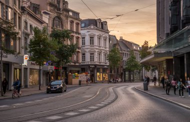 Antwerp muhteşem şehir. Belçika 12 Ekim 2018
