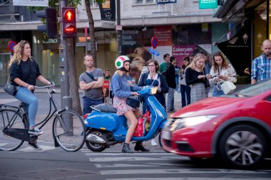 Antwerp muhteşem şehir. Belçika 12 Ekim 2018