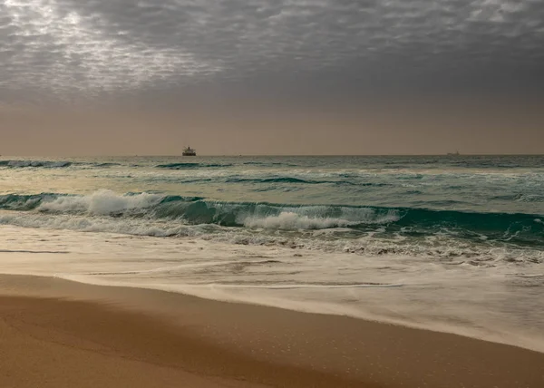 Medelhavets Kust Israel Ashkelon Februari 2019 — Stockfoto