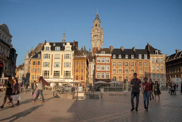 Ruas Praças Cidade Velha Cidade Lille França Outubro 2018 — Fotografia de Stock
