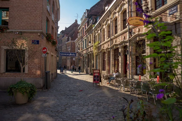Ruas Praças Cidade Velha Cidade Lille França Outubro 2018 — Fotografia de Stock