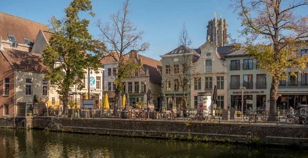 Antiga Cidade Mechelen Bélgica Outubro 2018 Paisagem Urbana — Fotografia de Stock