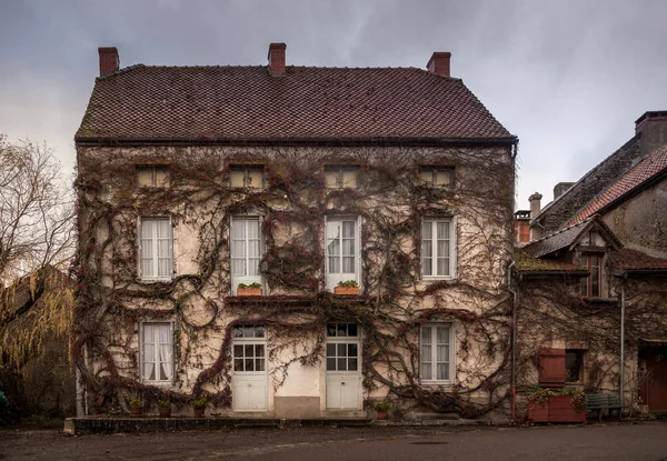 Chteauneuf Village Français France Bourgogne Décembre 2018 — Photo