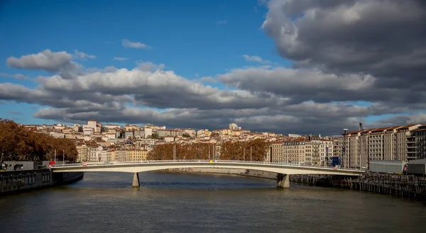 Paisaje Urbano Hermosa Ciudad Lyon Francia Diciembre 2018 —  Fotos de Stock