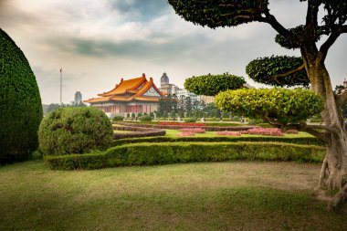 Chiang Kai-Shek Anıtı. Tayvan Taipei 15 Mart 2019