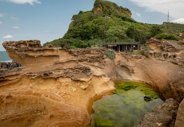 Anomalías Naturales Costa Isla Taiwán — Foto de Stock
