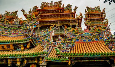 Guandu Tapınağı. Tayvan Taipei 17 Mart 2019