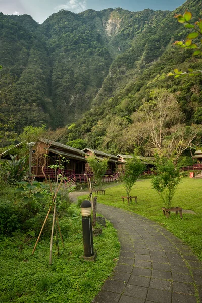 Hotel Bergen Leader Village Taiwan Taroko Maart 2019 — Stockfoto