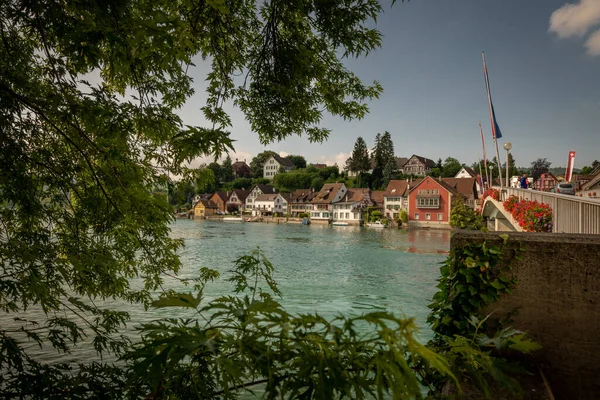 Stein Rhein Switzerland 2019 Július Középkori Épületek Egy Utcában Egy — Stock Fotó