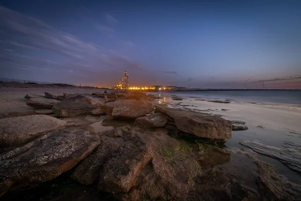 Israeleisraele Ashdod Costa Mediterranea Ashdod Costruzione Del Porto Marittimo Giugno — Foto Stock