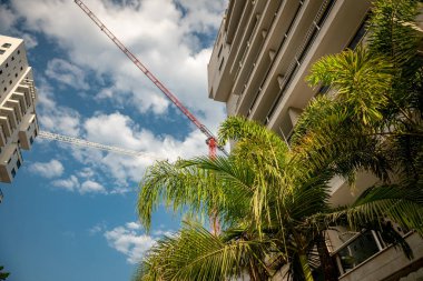 Ashkelon, İsrail 'de 9 Ekim 2020' de yeni bir yerleşim alanının inşaatı