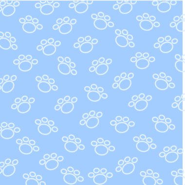 Spoor köpek desen üzerinde duvar kağıdı veya arka plan için mavi arka plan kullanın