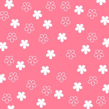 Duvar kağıdı veya arkaplan kullanımı için arkaplandaki sevimli çiçek deseni