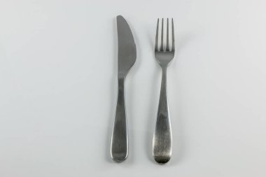 Bıçak ve çatal ile çelik çatal bıçak takımı