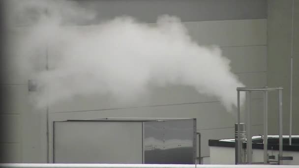 Palenia Komin Dużo Dymu — Wideo stockowe