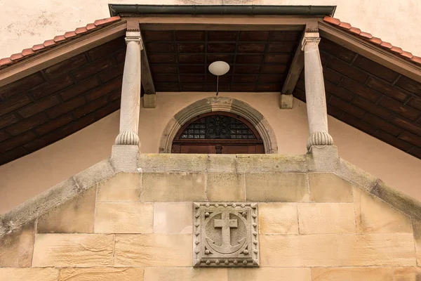 Antiguo Edificio Histórico Con Ancla Piedra — Foto de Stock