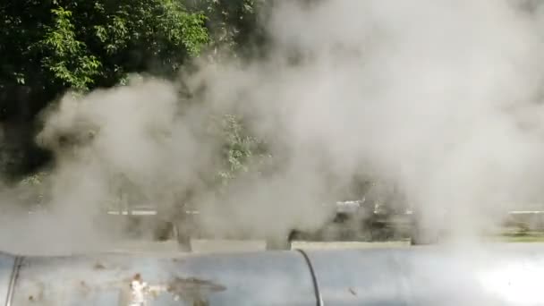 La Russie. Samara. Thème Pollution atmosphérique et changements climatiques. Pauvre environnement dans la ville. Catastrophe environnementale. Émissions nocives dans l'environnement. Fumée et smog. 4k 