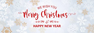 Neşeli Noel tipografi tasarım parlak arka plan.