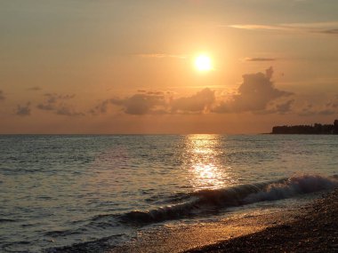 Karadeniz 'de gün batımı.