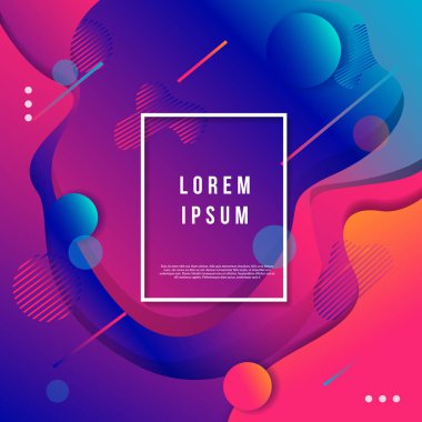 Modern soyut geometri arka plan şablonu