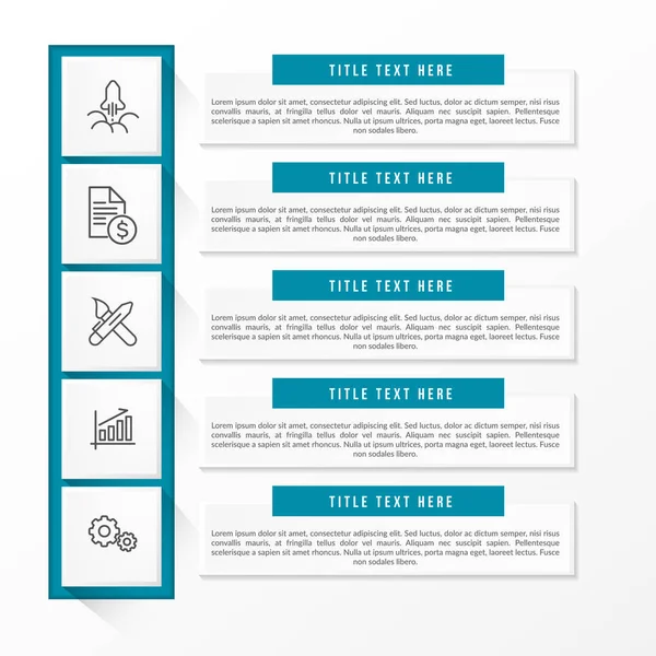 Modern infographic 3D asztallal — Stock Vector