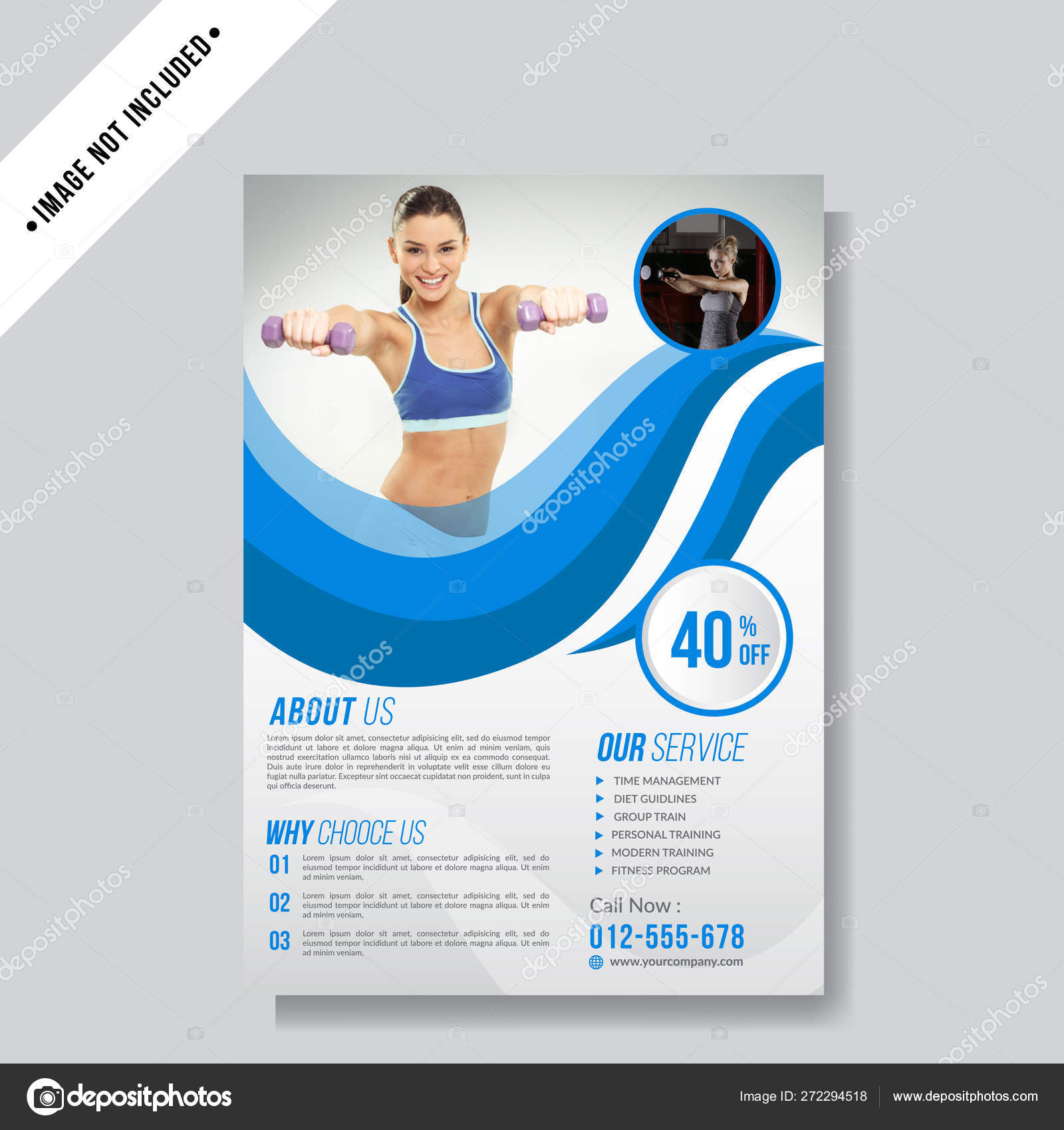 Fitness Gym Flyer Template Stock Vector C Yudipc