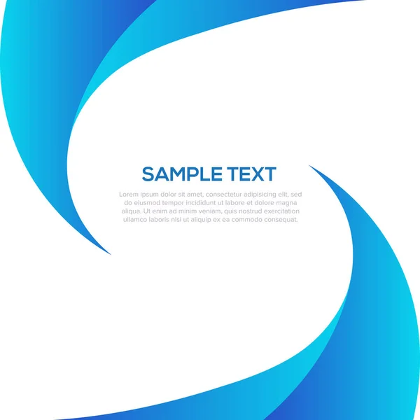 Blue abstract background template — Stock Vector
