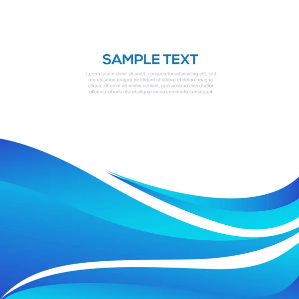 Blue abstract background template — Stock Vector