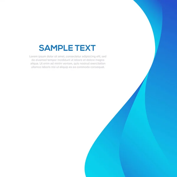 Blue abstract background template — Stock Vector