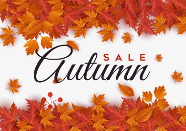 arka plan vektör çizim sonbahar yaprakları