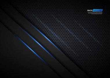 Gümüş pırıltılar ve mavi ışık ile koyu arka plan örtüşme katmanı