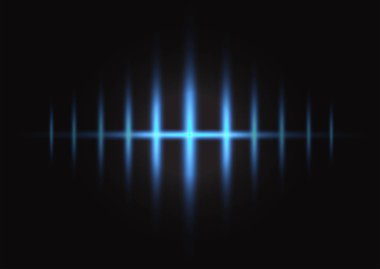 Mavi ışıkla koyu arka plan üst üste katman