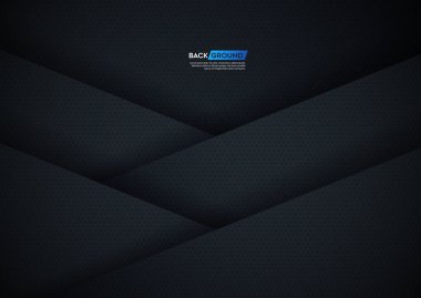 Altıgen dokuile koyu arka plan örtüşme katmanı