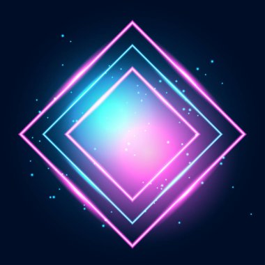 Neon parlayan tekno çizgiler, yüksek teknoloji fütüristik soyut arka plan