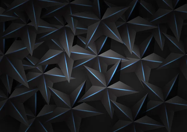Couche de recouvrement arrière-plan sombre avec lumière étoilée — Image vectorielle