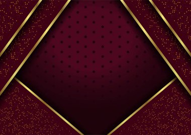 Kırmızı katmanlı soyut 3b arka plan. Vektör geometrik illüstrasyon