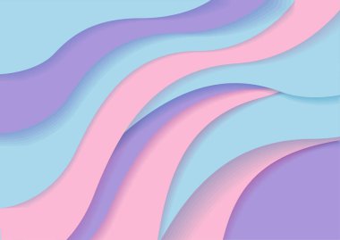 renk dalgalı çizgili arka plan. Soyut papercut dekorasyon