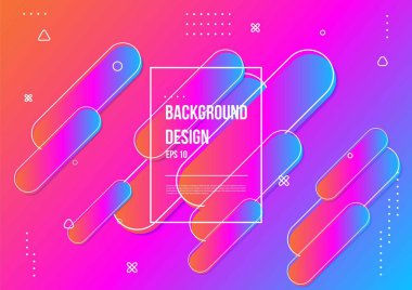 Modern geometrik dinamik hareket stili ile soyut akışkan renk deseni