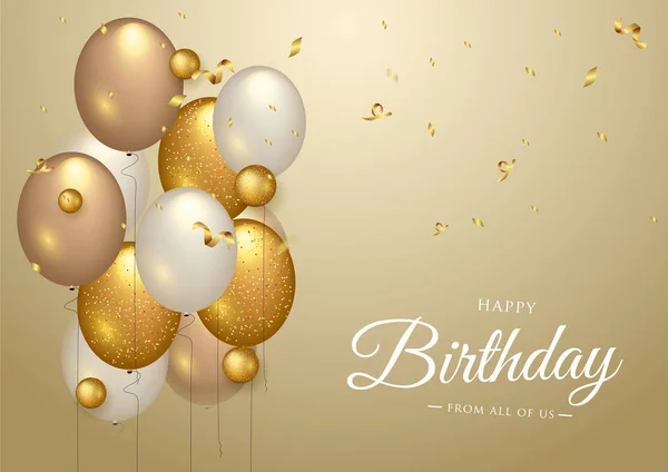 인사말 카드를 위한 생일 축하 타이포 디자인 — 스톡 벡터