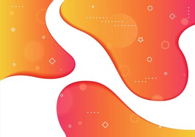 Modern geometrik dinamik ile neon renk sıvı degrade arka plan soyut sıvı rengi