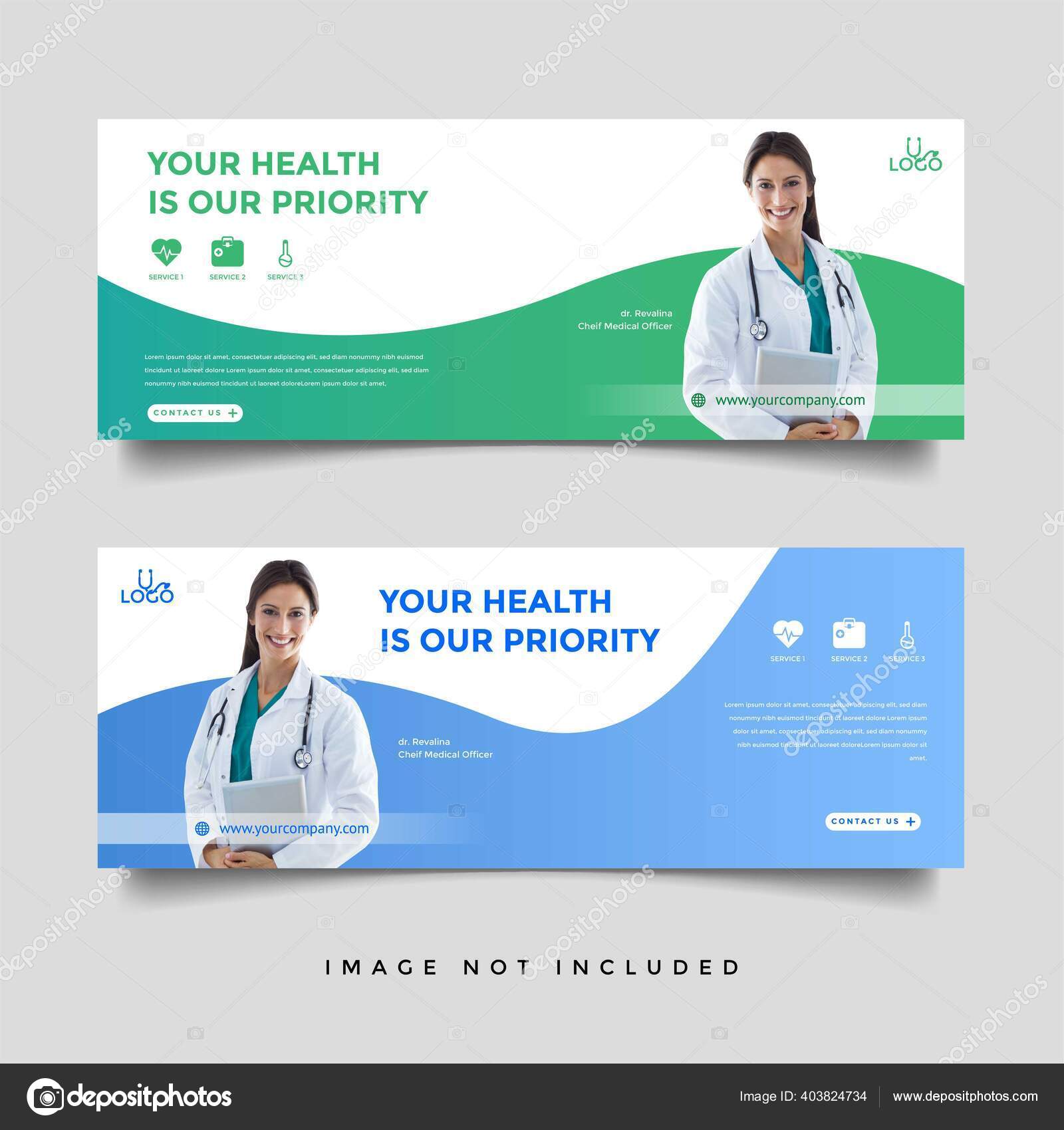 Healthcare Medical Banner Promotion Template Stock Vector Image by Inside Medical Banner Template